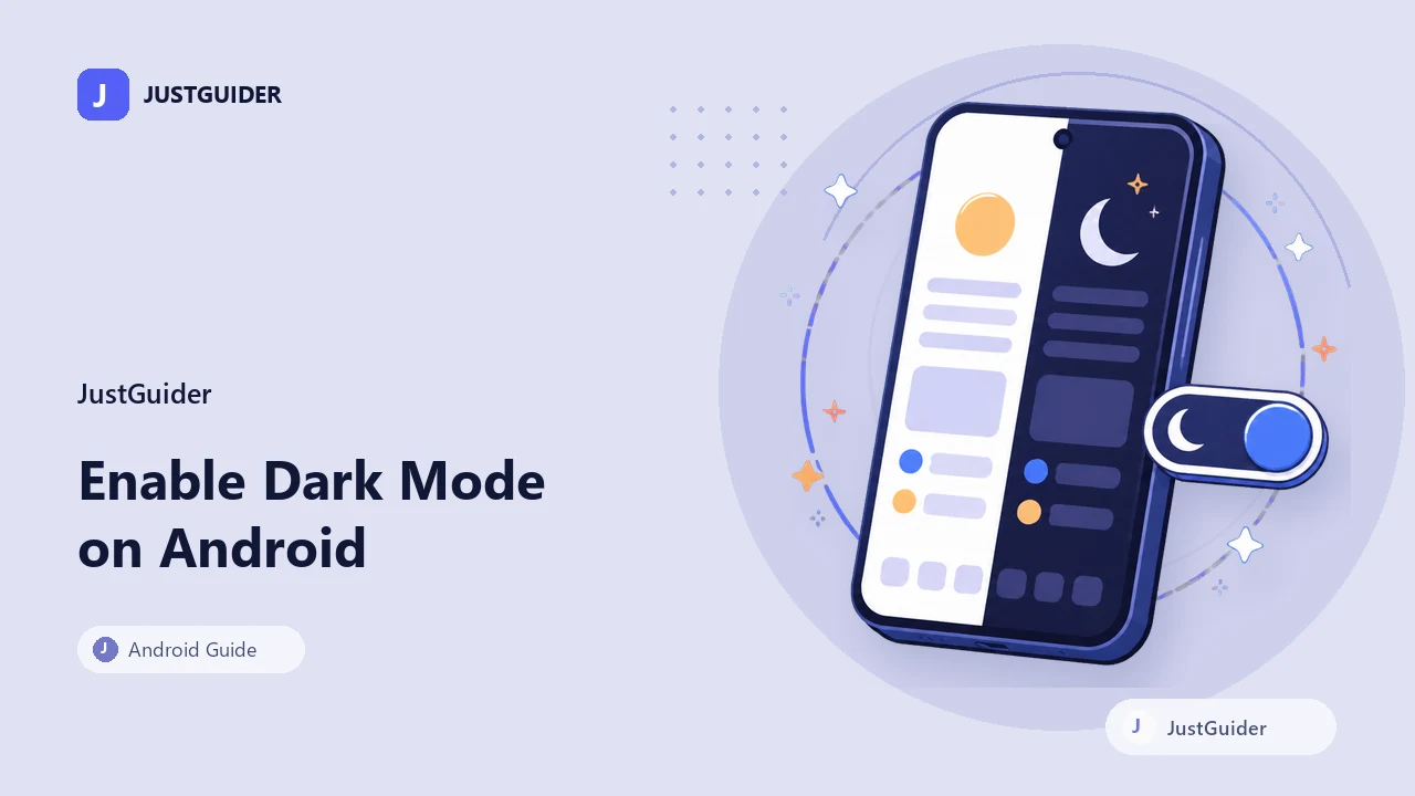 How to enable dark mode on Android – JustGuider